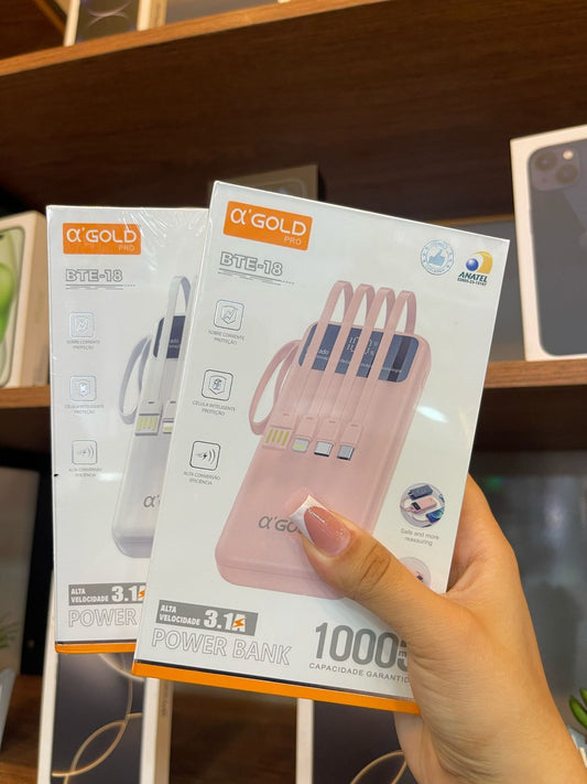 Powerbank A’Gold pro 10.000mAh sem fio +